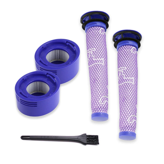 XD936 5 in 1 Pre Filter Core + Rear Filter Core + Cleaning Brush for Dyson V7 / V8 Vacuum Cleaner Accessories by bashfashion