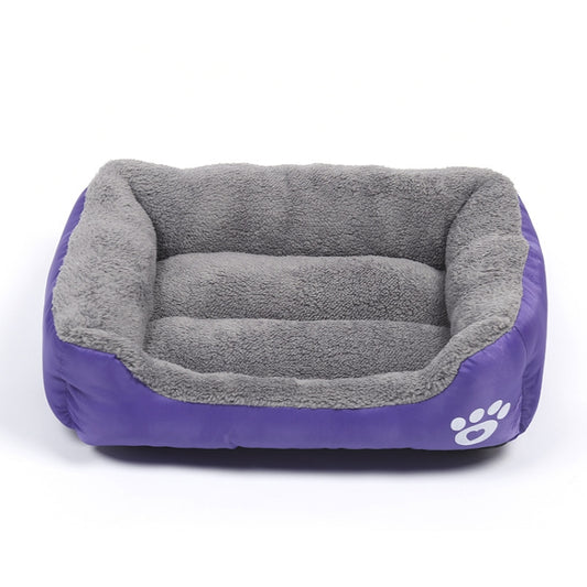 Candy Color Four Seasons Genuine Warm Pet Dog Kennel Mat Teddy Dog Mat, Size: XXL, 95×72×18cm (Purple) by bashfashion