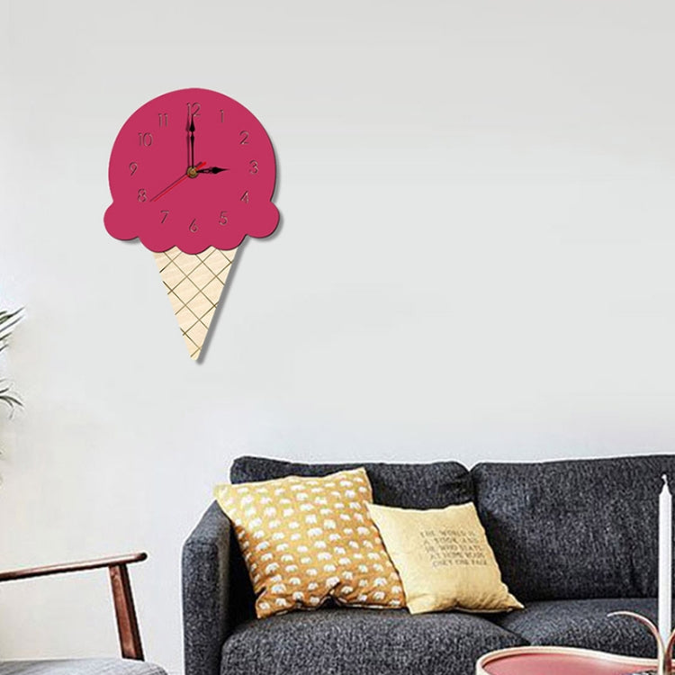 Ice Cream Styling Decorative Wall Clock (Pink) by bashfashion