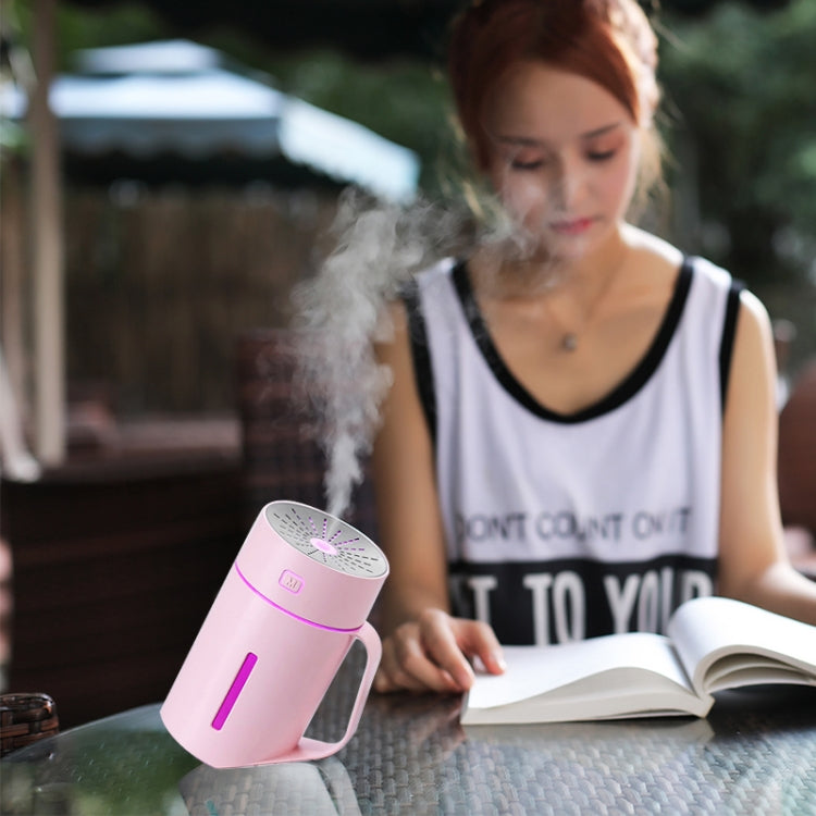 ML-S2 Water Cup Shape Intelligent Mute LED Night Light Atomized Humidifier Air humidification Machine(Pink) by bashfashion