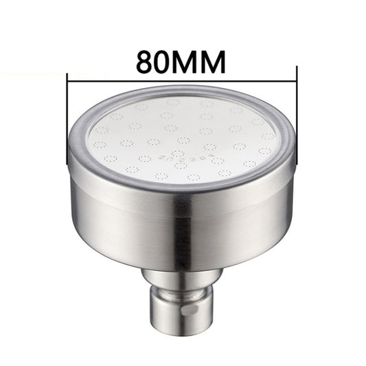 Removable and Washable 304 Stainless Steel Round Pressurized Top Spray Shower Head, Size: 80mm(Silver) by bashfashion