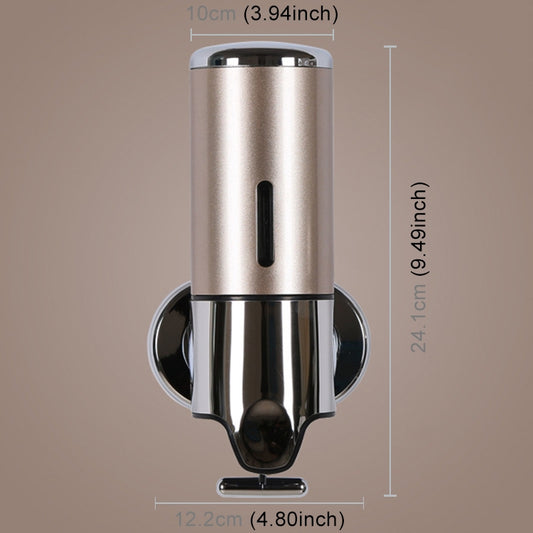 Hotel Shower Manual Dispenser Wall Mounted Washing Liquid Shampoo Soap Bottle, Capacity: 500ml(Gold) by bashfashion