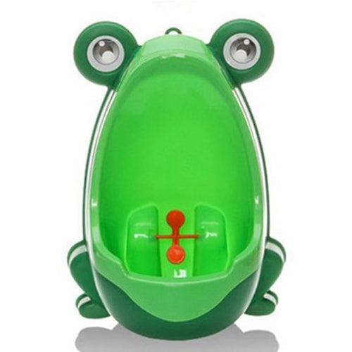 Cartoon Frog Shape Kids Wall-Mounted Potty Toilet(Green) by bashfashion