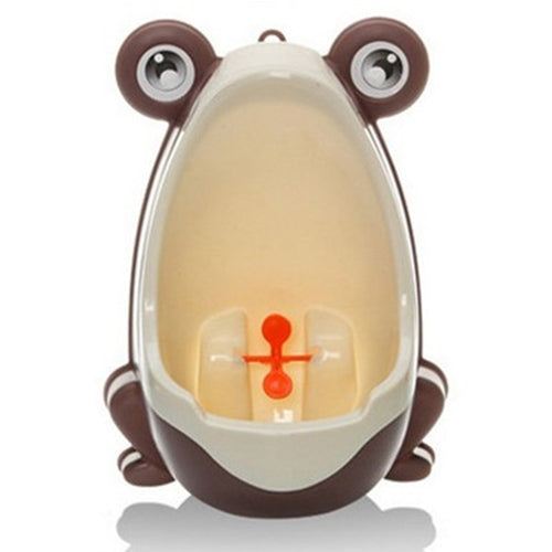 Cartoon Frog Shape Kids Wall-Mounted Potty Toilet(Brown) by bashfashion