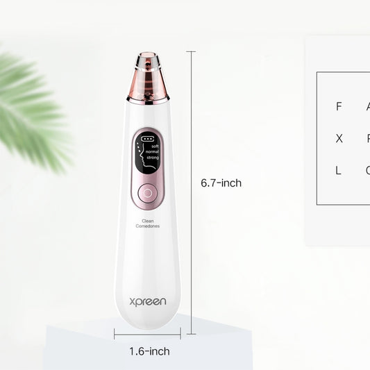 Xpreen Rechargeable Pore Cleanser Home Facial Beauty Device with LED Screen & 4 Probes by Xpreen