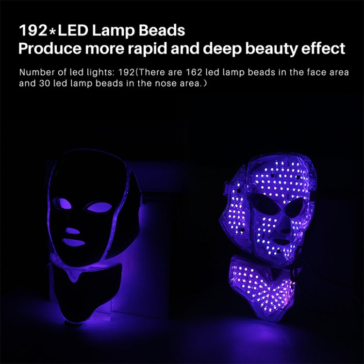 7 Color LED Facial Mask Photon Mask Skin Rejuvenation Face Beauty Machine, UK Plug by bashfashion