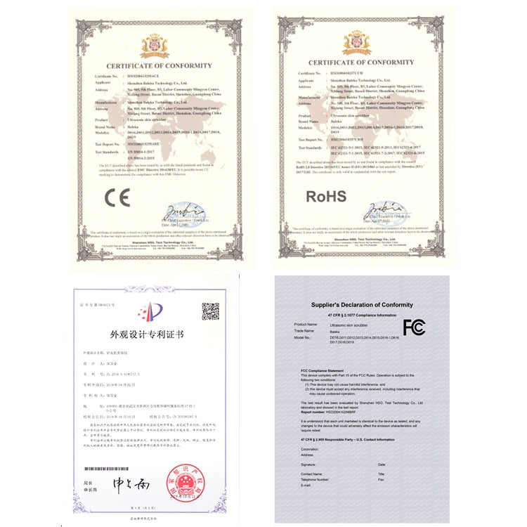 BLK-D016 Ultrasonic Beauty Shovel Skin Machine Vibration Household Facial Cleaning and Washing Massage Instrument Beauty Instrument(Black) by bashfashion