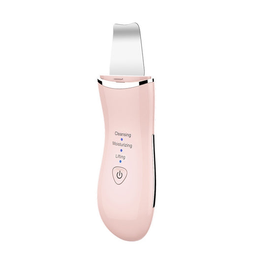 BLK-D016 Ultrasonic Beauty Shovel Skin Machine Vibration Household Facial Cleaning and Washing Massage Instrument Beauty Instrument(Pink) by bashfashion