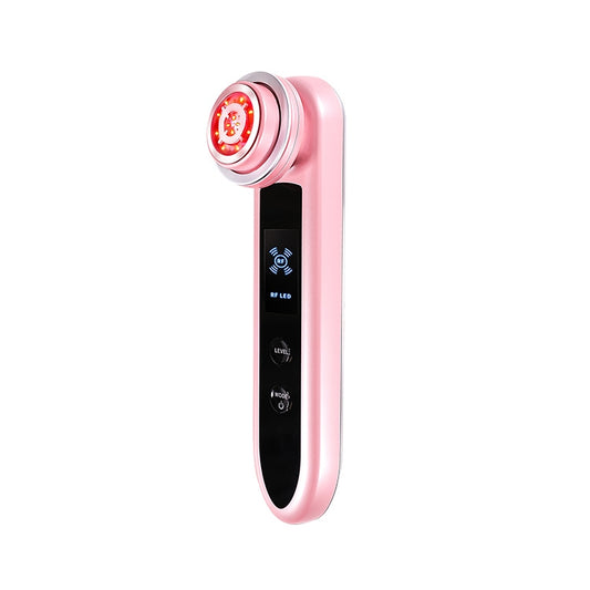 BLK-D919 RF Instrument Facial Vibration Compact Lifting Massager Micro Current Beauty Instrument(Pink) by bashfashion