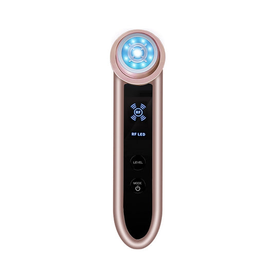 BLK-D919 RF Instrument Facial Vibration Compact Lifting Massager Micro Current Beauty Instrument(Gold) by bashfashion