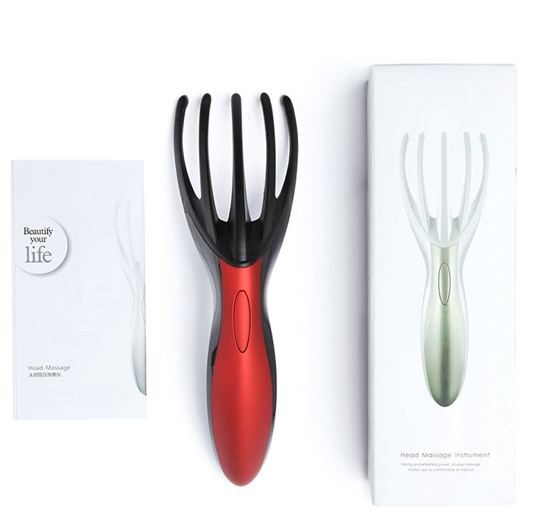 Mini Portable Rechargeable Multifunctional Head Massager Massage Comb (White) by bashfashion