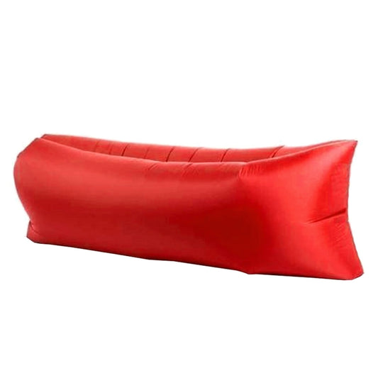 Inflatable Lounger Polyester Fabric Compression Air Bag Sofa for Beach / Travelling / Hospitality / Fishing, Size: 185cm x 75cm x 50cm, Normal Quality(Red) by bashfashion