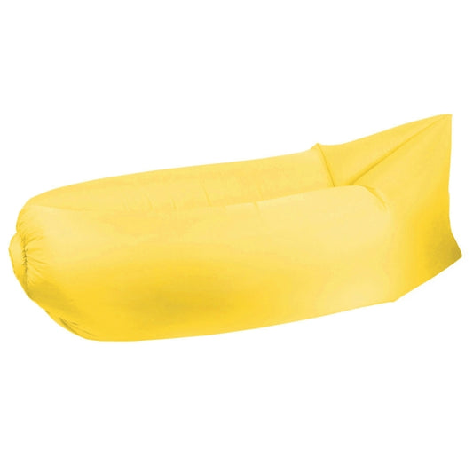 Inflatable Lounger Polyester Fabric Compression Air Bag Sofa for Beach / Travelling / Hospitality / Fishing, Size: 185cm x 75cm x 50cm, Normal Quality(Yellow) by bashfashion