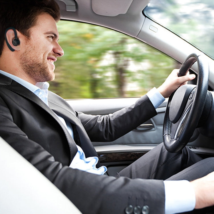 V9 Business Handsfree Wireless Bluetooth Headset CSR 4.1 with Mic for Driver Sport (Black) by bashfashion