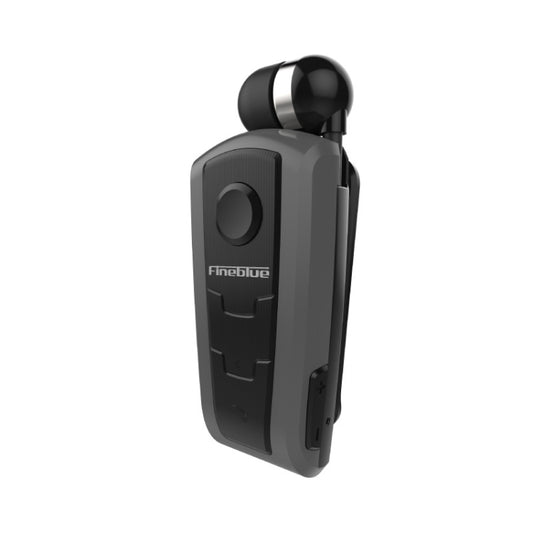 Fineblue F910 CSR4.1 Retractable Cable Caller Vibration Reminder Anti-theft Bluetooth Headset(Grey) by Fineblue