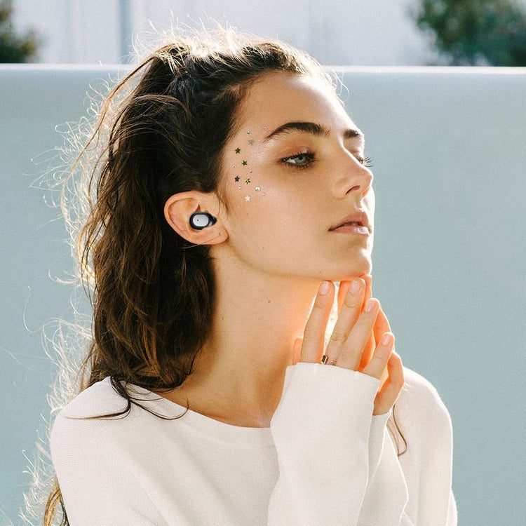 Q3 TWS Bluetooth 5.0 Binaural Stereo Automatic Matching Wireless Bluetooth Earphone(Black) by bashfashion