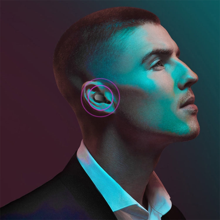 L-21 9D Sound Effects Bluetooth 5.0 Touch Wireless Bluetooth Earphone with Charging Box, Support HD Call (White) by bashfashion