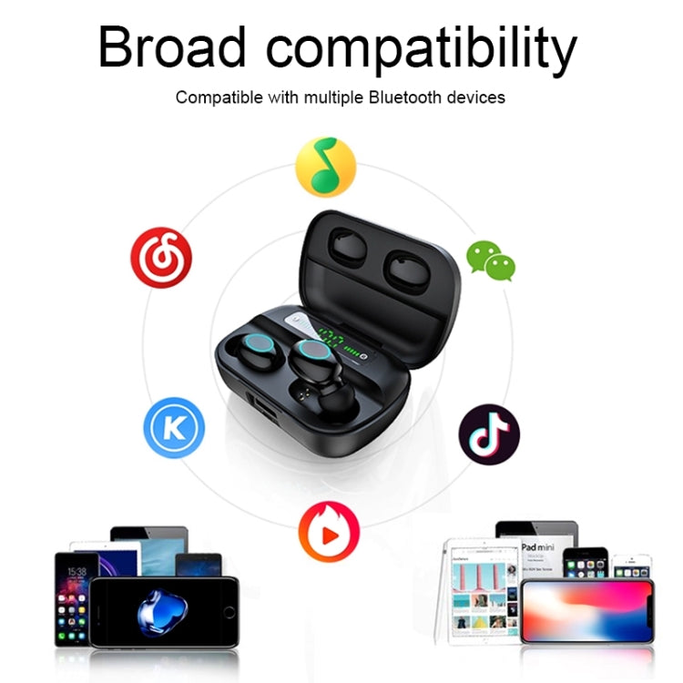 S11 TWS Touch Bluetooth Earphone with Magnetic Charging Box, Support Three-screen LED Power Display by bashfashion