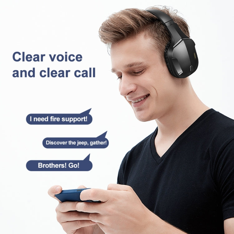 REMAX RB-750HB Wireless Gaming Bluetooth V5.0 Headphone(Black) by REMAX