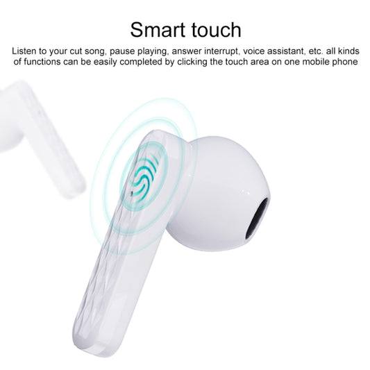 ZEQI T501 True Wireless Mini Bluetooth Earphone Support Touch(White) by ZEQI