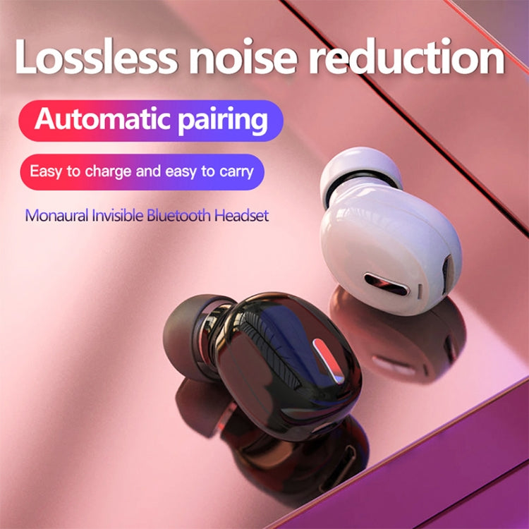 X9 Wireless Bluetooth 5.0 Mini In-Ear Unilateral Earphone(Black) by bashfashion