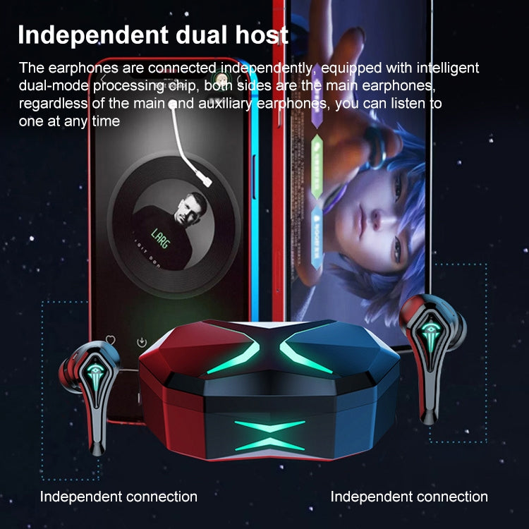 TWS-A10 Wireless Bluetooth Earphone with Charging Compartment(Black) by bashfashion