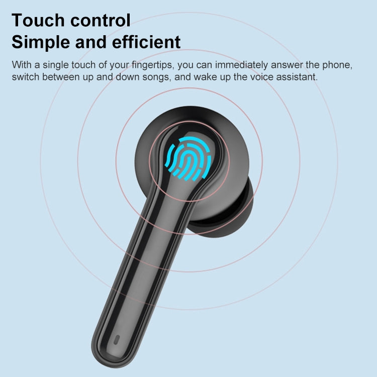 ETE-52 TWS In-ear Stereo Low Latency Bluetooth 5.0 Gaming Earphones (Black) by bashfashion