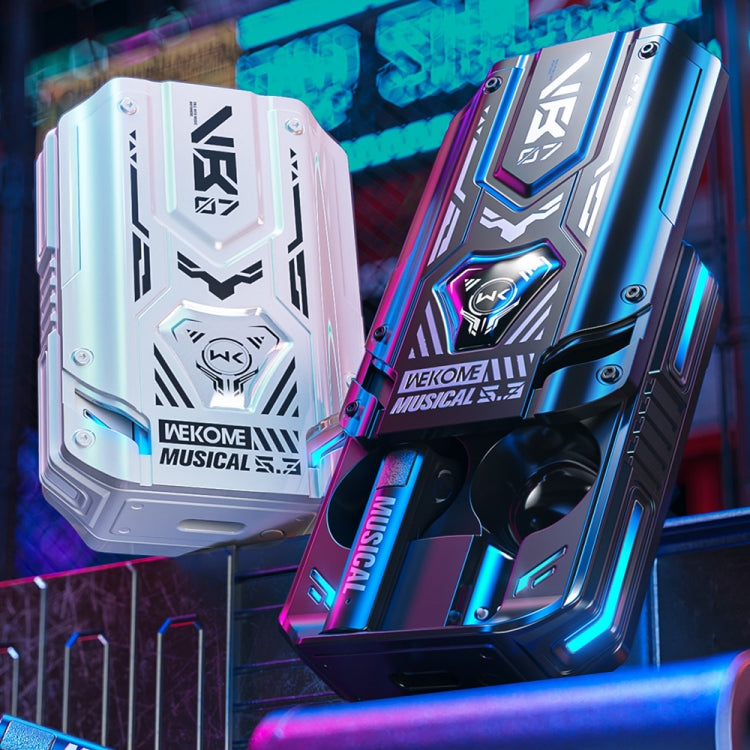 WEKOME VB07 Mecha Series Blade Wireless Bluetooth Earphone (White) by WK