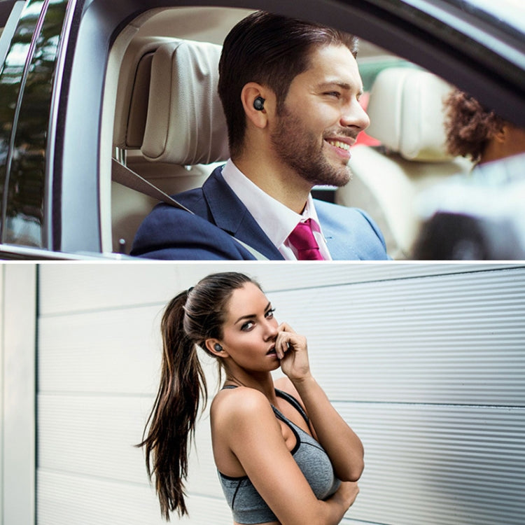 Drawer Type S2 Ear-in TWS Bluetooth V5.0 Wireless Earphones(Grey) by bashfashion