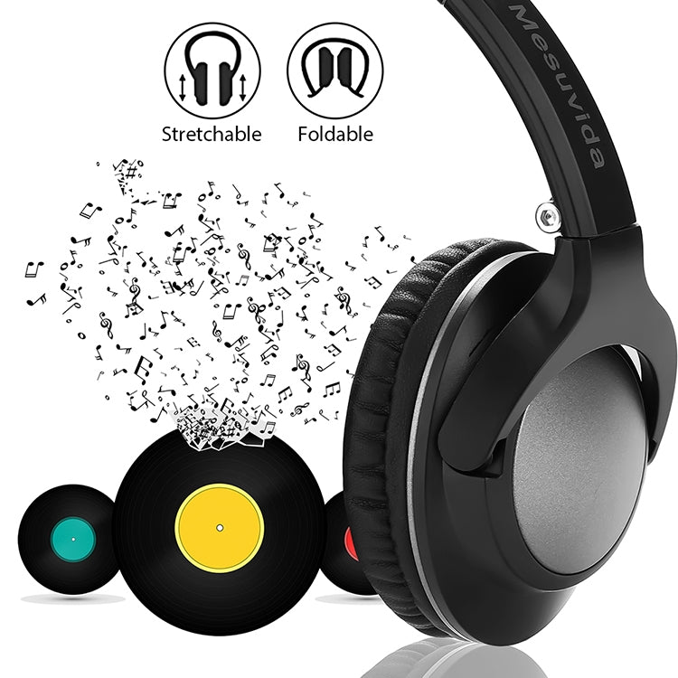 BTH-803 Foldable Wireless Bluetooth V4.1 Headset Stereo Sound Earphones (Black) by bashfashion