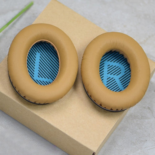 1 Pair Soft Earmuff Headphone Jacket with LR Cotton for BOSE QC2 / QC15 / AE2 / QC25 / QC35 (Yellow Blue) by bashfashion