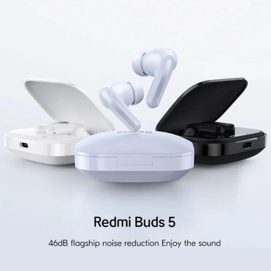 Original Xiaomi Redmi Buds 5 Wireless Bluetooth Earphone (Black) by Xiaomi