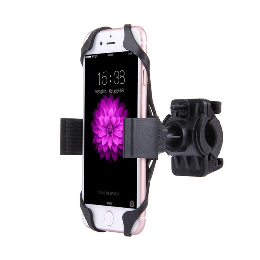 360 Degree Rotation Bicycle Phone Holder with Flexible Stretching Clip for iPhone 7 & 7 Plus / iPhone 6 & 6 Plus / iPhone 5 & 5C & 5s(Black) by bashfashion