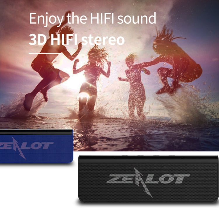 ZEALOT S31 10W 3D HiFi Stereo Wireless Bluetooth Speaker, Support Hands-free / USB / AUX / TF Card (Gray Blue) by ZEALOT