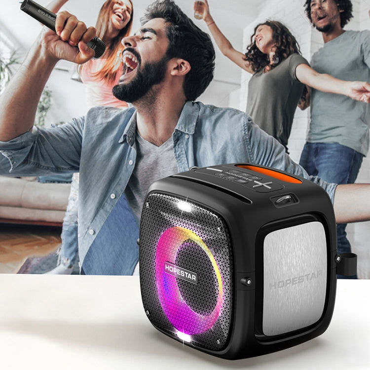 HOPESTAR Party One RGB Lighting Wireless Bluetooth Speaker (Grey) by HOPESTAR