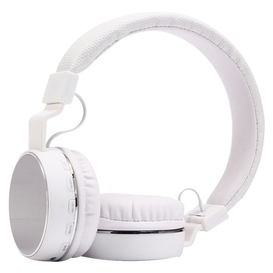 SH-16 Headband Folding Stereo Wireless Bluetooth Headphone Headset, Support 3.5mm Audio & Hands-free Call & TF Card &FM, for iPhone, iPad, iPod, Samsung, HTC, Sony, Huawei, Xiaomi and other Audio Devices(Silver) by bashfashion