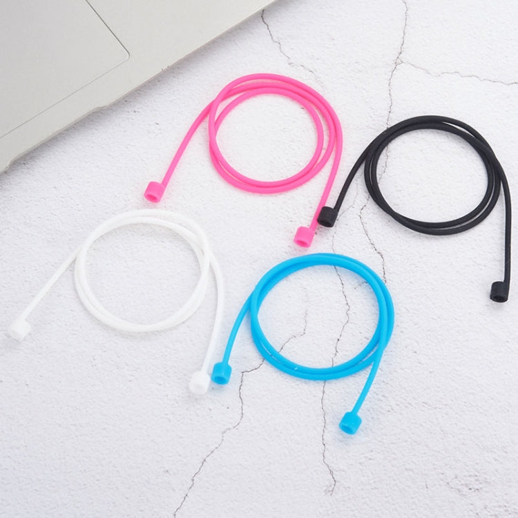 Wireless Bluetooth Earphone Anti-lost Strap Silicone Unisex Headphones Anti-lost Line for Apple AirPods 1/2, Cable Length: 60cm(White) by bashfashion