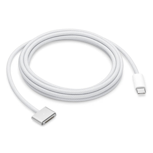 USB-C / Type-C to Magsafe 3 Braided Fast Charging Data Cable, Length: 2m (White) by bashfashion