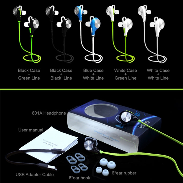 Universe IPX4 Waterproof Sports Wireless Bluetooth V4.1 Earphone Stereo Headset, For iPhone, Samsung, Huawei, Xiaomi, HTC and Other Smartphones by bashfashion
