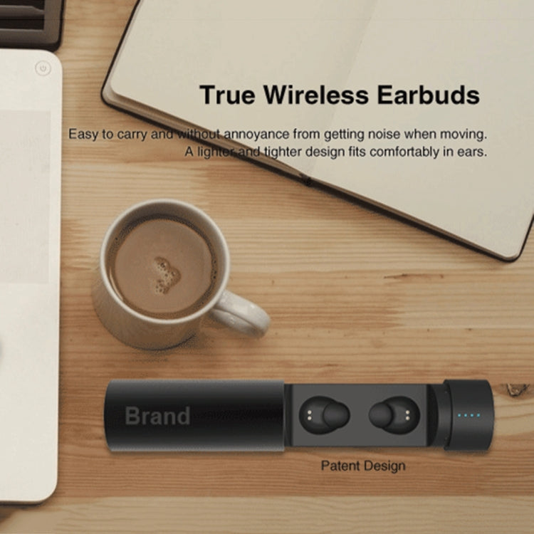 Universe XHH-ES62 IPX5 Waterproof Noise Cancelling Earbuds Sports Wireless Bluetooth V4.2 Headset with Charging Case, For iPhone, Samsung, Huawei, Xiaomi, HTC and Other Smartphones(Black) by bashfashion