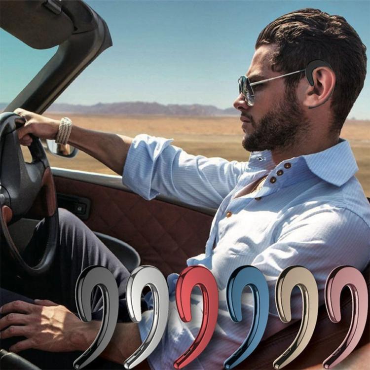 B18 Bone Conduction Bluetooth V4.1 Sports Headphone Earhook Headset, For iPhone, Samsung, Huawei, Xiaomi, HTC and Other Smart Phones or Other Bluetooth Audio Devices(Silver) by bashfashion
