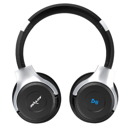 ZEALOT B26T Stereo Wired Wireless Bluetooth 4.0 Subwoofer Headset with 3.5mm Universal Audio Cable Jack & HD Microphone, For Mobile Phones & Tablets & Laptops, Support 32GB TF Card Maximum(Silver) by ZEALOT