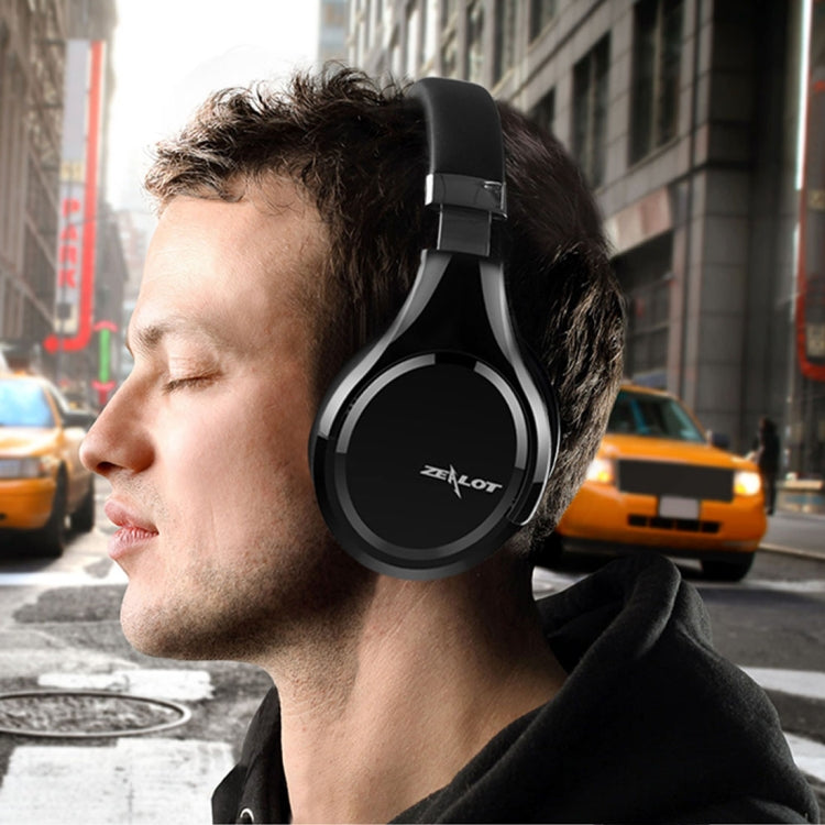 ZEALOT B21 Stereo Wired Wireless Bluetooth 4.0 Subwoofer Headset with 3.5mm Universal Audio Cable Jack & HD Microphone, For Mobile Phones & Tablets & Laptops(Black) by ZEALOT