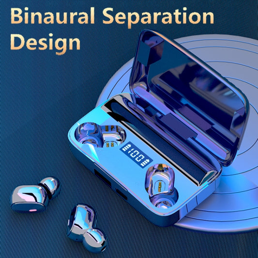 A9 TWS CVC8.0 and DSP Dual Noise Cancelling Bluetooth Earphone with Magnetic Charging Box & LED Digital Display, Support Touch & HD Call & Siri & Power Bank(Black) by bashfashion