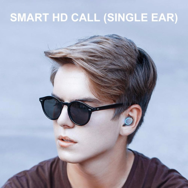 F9-5 Intelligent Noise Cancelling Touch Bluetooth Earphone with Charging Box, Supports Three-screen LED Power Display & HD Call & Power Bank & Siri(Black) by bashfashion