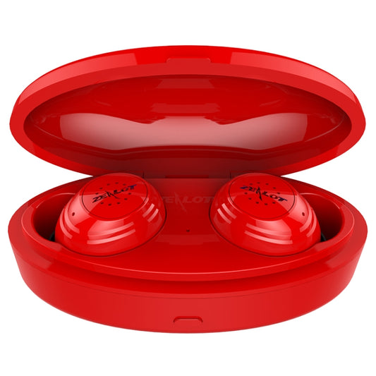 ZEALOT H19 TWS Bluetooth 5.0 Touch Wireless Bluetooth Earphone with Magnetic Charging Box, Support HD Call & Bluetooth Automatic Connection(Red) by ZEALOT