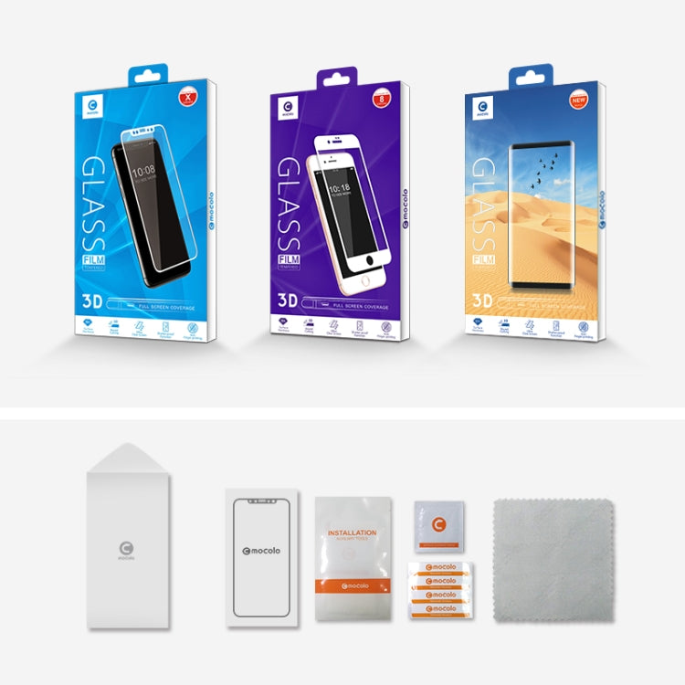 For iPhone 11 Pro / XS / X mocolo 0.33mm 9H 3D Round Edge Privacy Anti-glare Tempered Glass Film(Black) by mocolo