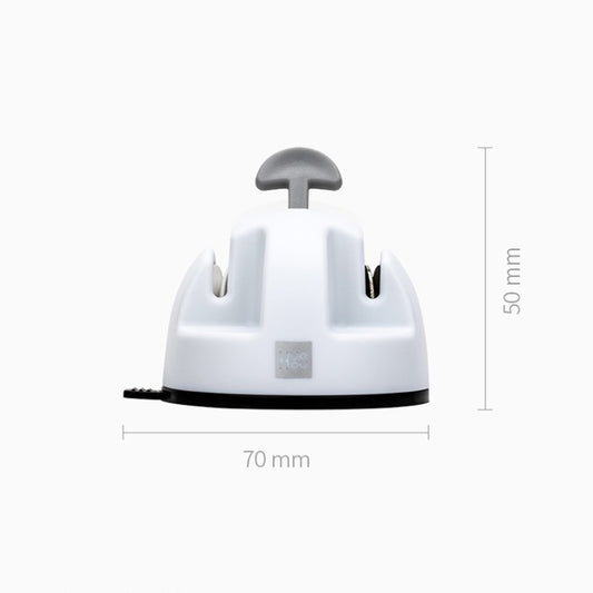 Original Xiaomi Youpin Huohou Kitchen Mini Double Wheel Knife Sharpener (White) by Xiaomi