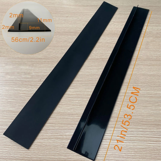 21 inches Gas Stove Slit Strip Antifouling Dustproof Waterproof Kitchen Sealing Strip (Black) by bashfashion