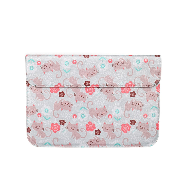 PU + Nylon Laptop Sleeve Bag Laptop Bag for 13.3 inch Laptops (Cat) by bashfashion